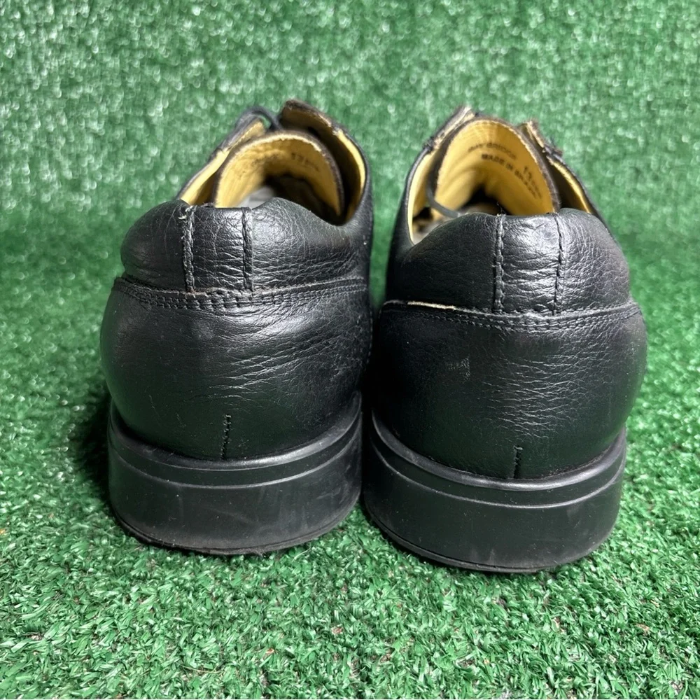 Belvedere Bay Bridge Black Pebbled Leather Square‎ Shoes Men’s Size 13 EEE WIDE